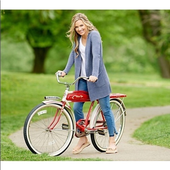 BAREFOOT DREAMS Cardigan Long Duster Cozy Chic Ultra Lite Sweater Plus Size 1X - Picture 4 of 13